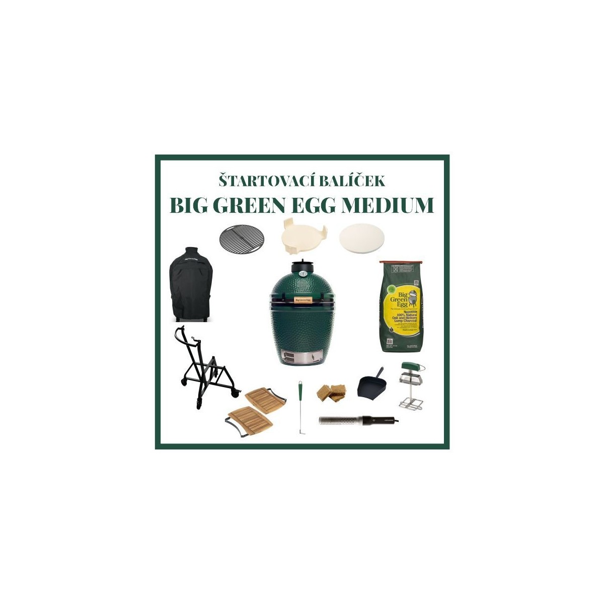BIG GREEN EGG MEDIUM ZOSTAVA