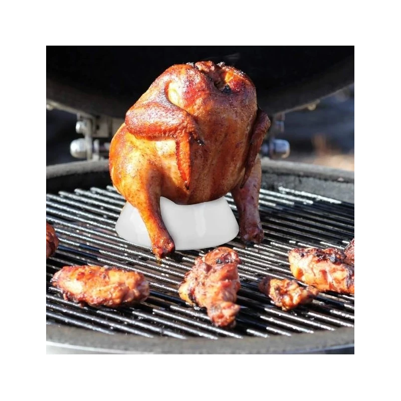 Stojan keramický sedátko na grilovanie morky