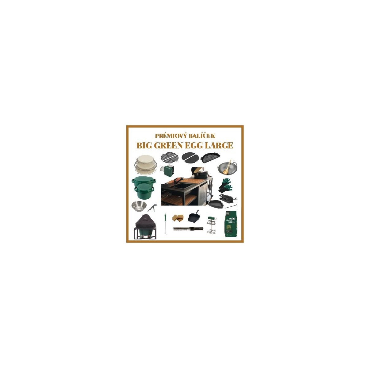 BIG GREEN EGG LARGE ZOSTAVA MODULAR